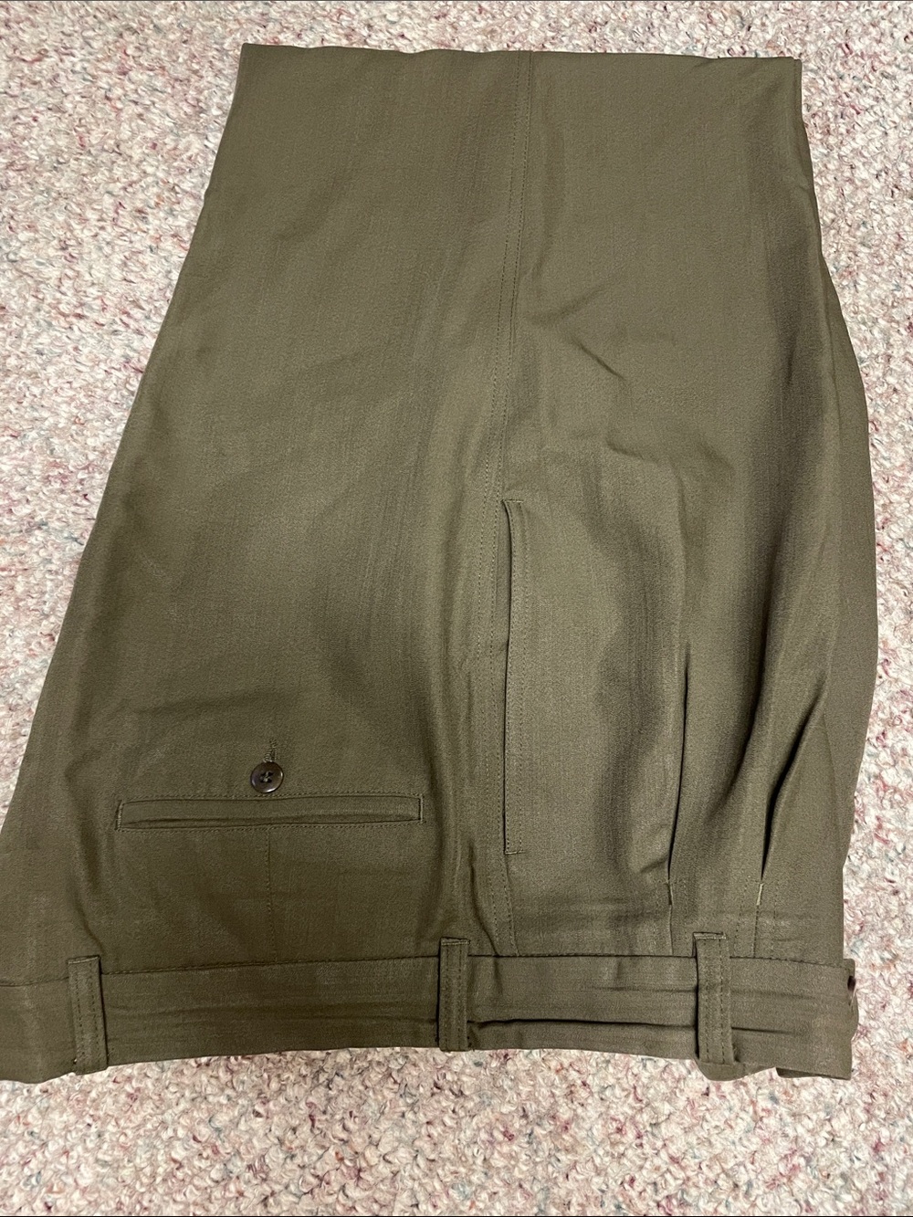 Hugo boss Men's Olive Green Dress pants